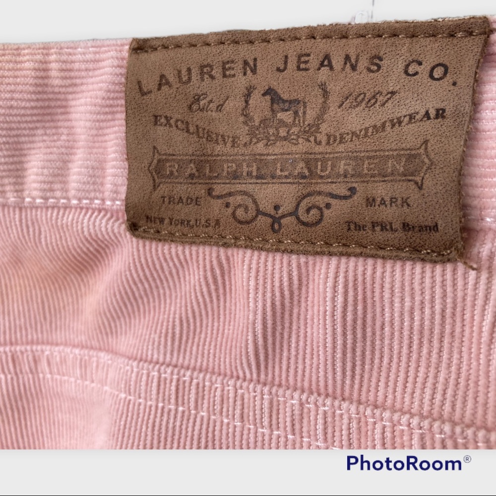 Lauren Jeans Company Corduroy Pants Women’s 14 Pink Bootcut Ralph Lauren